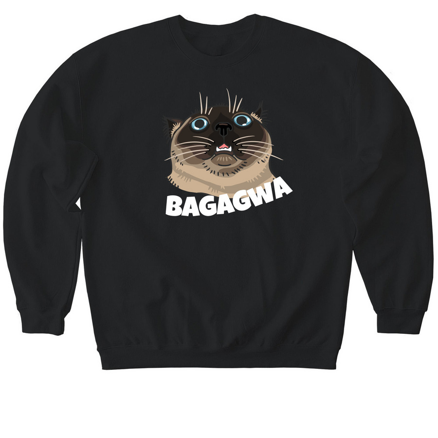 the big bagagwa, a Black Softstyle Crewneck Sweatshirt