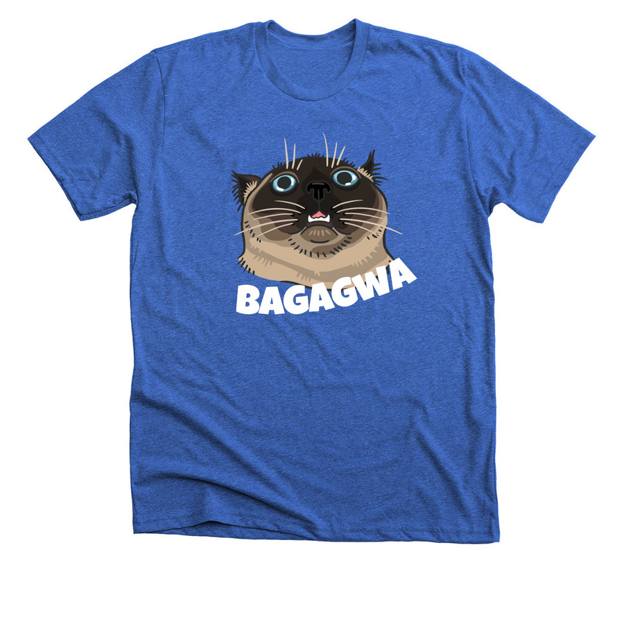 the big bagagwa, a Heather True Royal Premium Unisex Tee