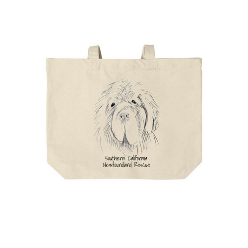 Original Sweet Newfoundland Design&nbsp;, a Natural Cotton Canvas Tote Bag