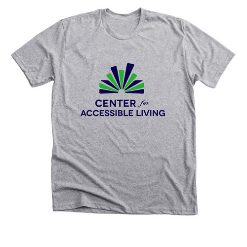 Center for Accessible Living&nbsp;, a Athletic Heather Premium Unisex Tee