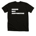 Bored but supportive, a Black Heather Premium Unisex Tee