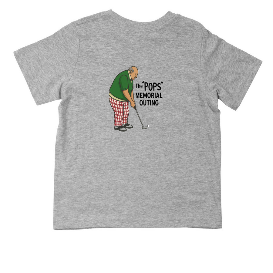 Toddler, a Heather Toddler Tee (back-view)