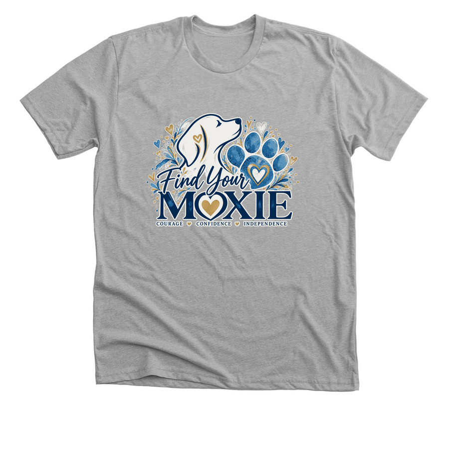 Mission Moxie ?, a Athletic Heather Premium Unisex Tee