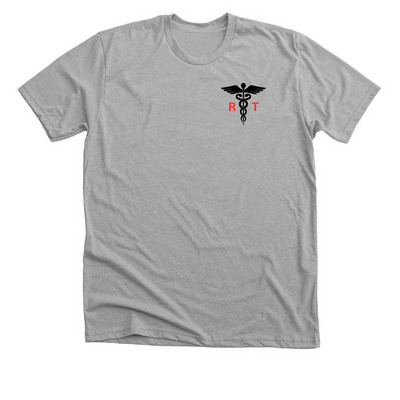 Respiratory Flag, a Athletic Heather Premium Unisex Tee