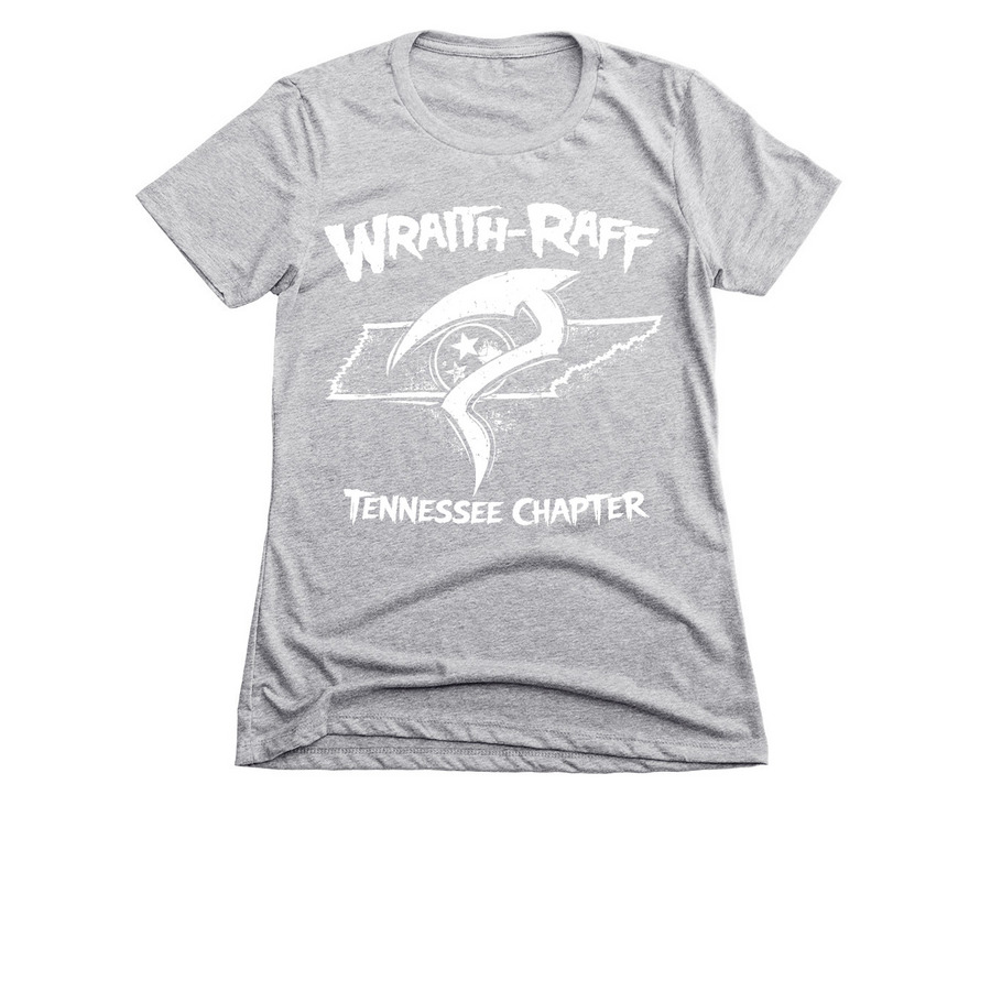 Wraith Raff / Tennessee Chapter, a Dark Heather Grey Women's Slim Fit Tee