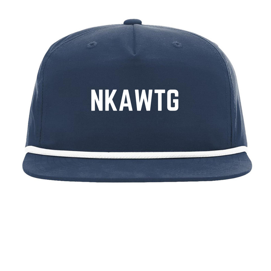 NKAWTG, a Navy/ White Printed Umpqua Snapback Cap
