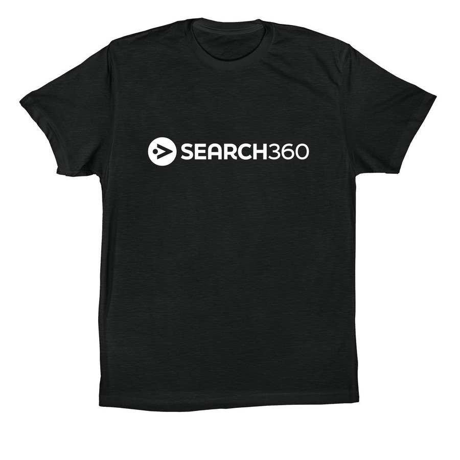 Search360&nbsp;Contrast Collection T-Shirt, a Vintage Black Premium Cotton Tee