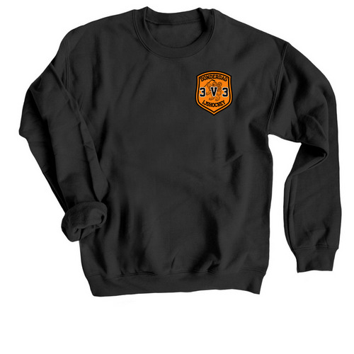 Donderdag 3v3, a Black Crewneck Sweatshirt