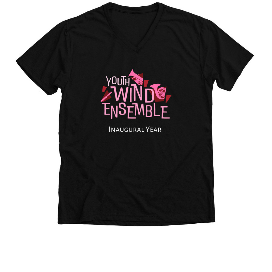 Youth Wind Ensemble - Shirts, a Solid Black Blend Premium V-Neck Tee