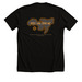 CM Logo | Here I Am, a Solid Black Blend Premium Unisex Tee (back-view)