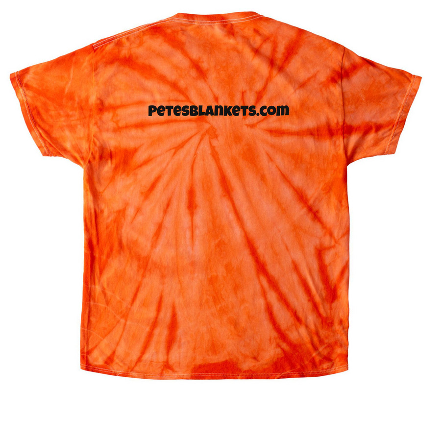 Peace. Love. Peter., a Orange Classic Tie Dye Tee (back-view)