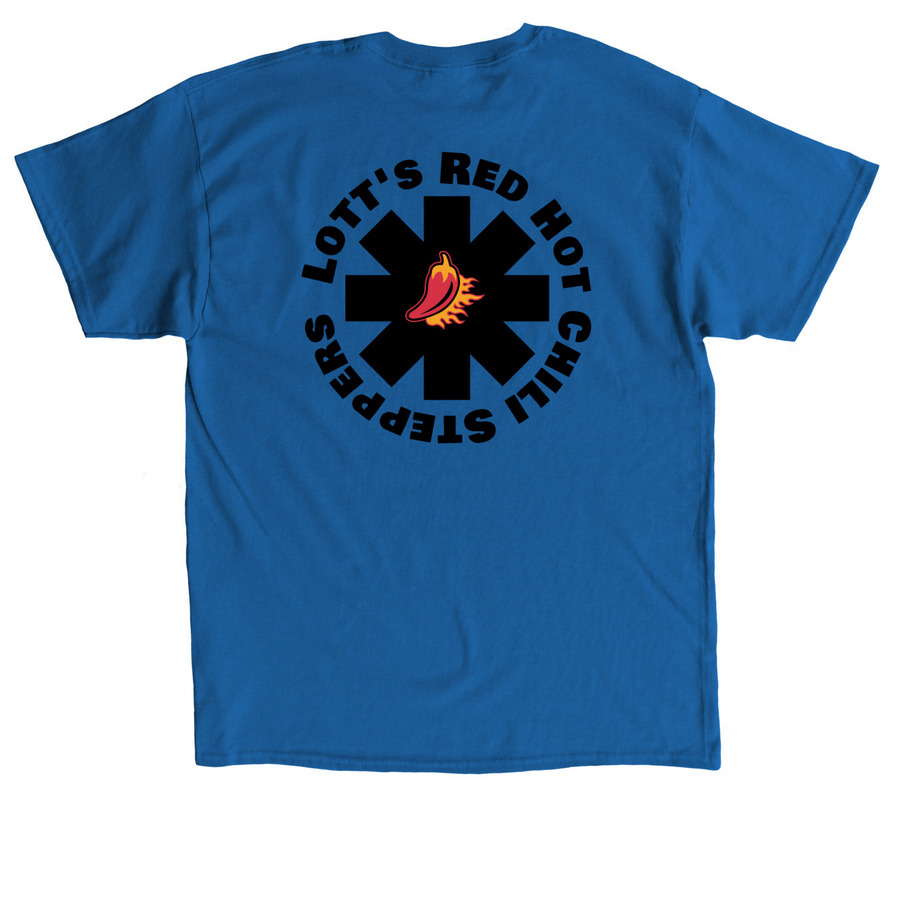 Lott's Red Hot Chili Steppers, a Royal Classic Unisex Tee (back-view)