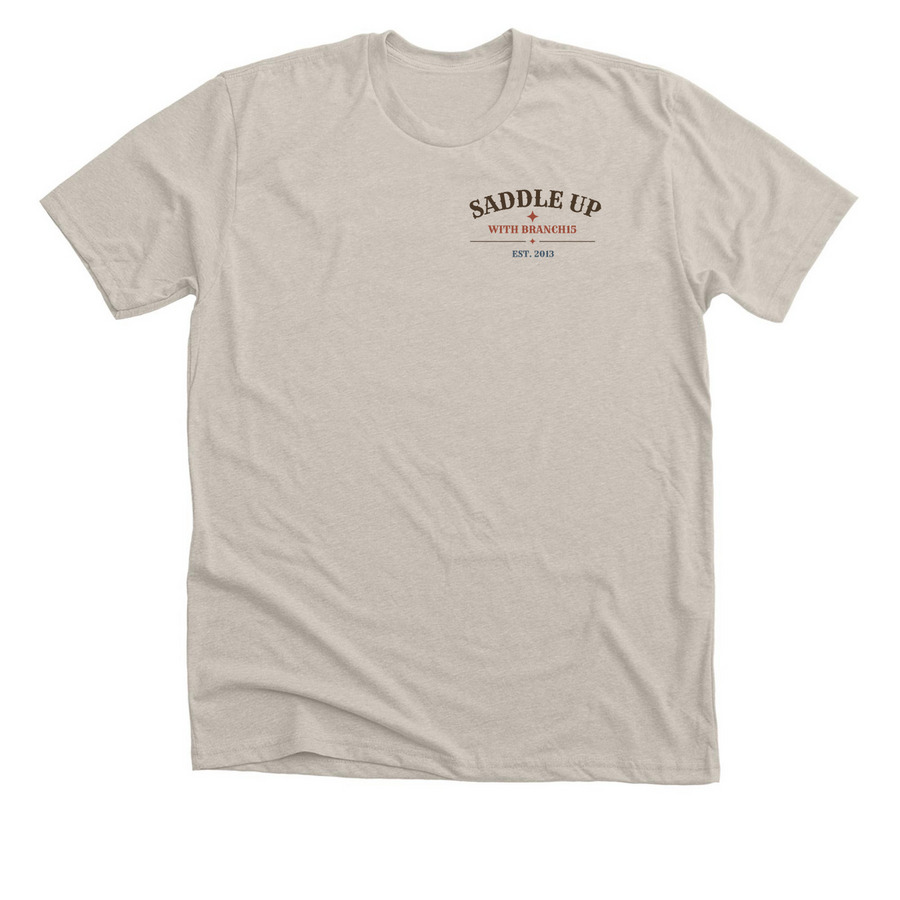 Saddle Up!, a Heather Dust Premium Unisex Tee