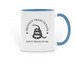 Don't Tread on Trans Texans Mug, a Light Blue Two-Tone Ceramic Mug