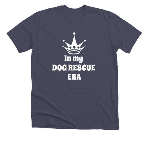 Dog Rescue Era, a Heather Midnight Navy Premium Unisex Tee