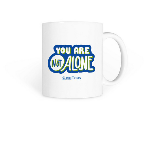 You Are Not Alone Mug, a White Coffee Mug