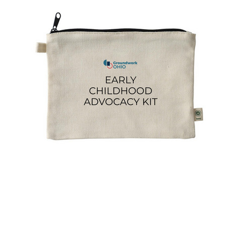 Advocacy Kit Pouch, a Natural 9"x7" Hemp Blend Pouch