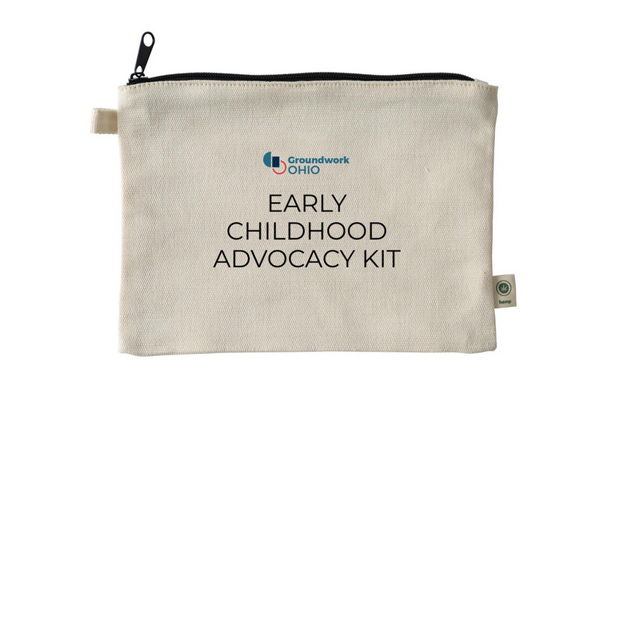 Advocacy Kit Pouch, a Natural 9"x7" Hemp Blend Pouch
