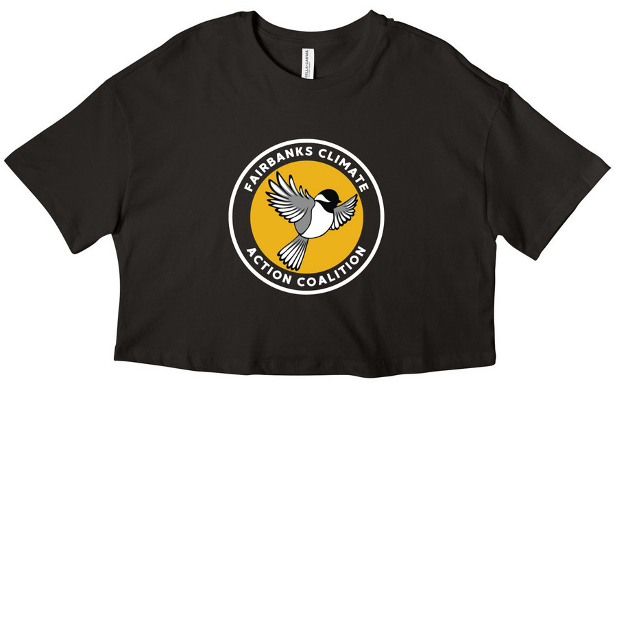 Support the Work, Wear the Shirt!, a Black Women?s Cropped Cotton Tee