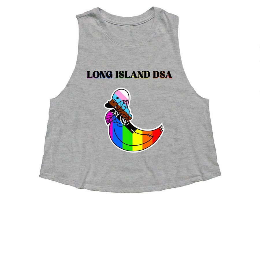 LIDSA ? Pride ????, a Athletic Heather Women's Cropped Racerback Tank