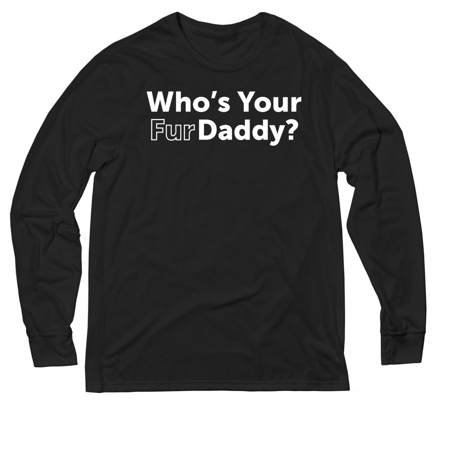 Fur Daddy, a Deep Black Allmade Eco Triblend Long Sleeve Tee