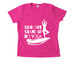 Music Loving Yogis [Quick-Dry], a Neon Pink Women's Performance Tee