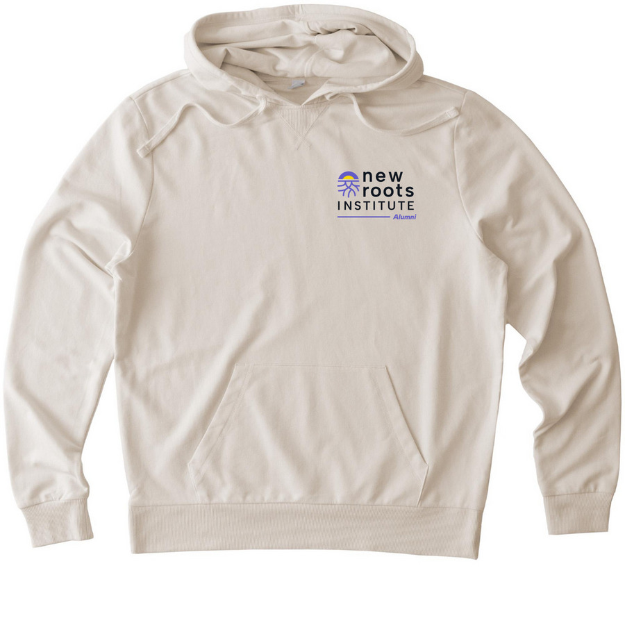 New Roots Alumni, a White Sand Allmade Organic French Terry Pullover Hoodie