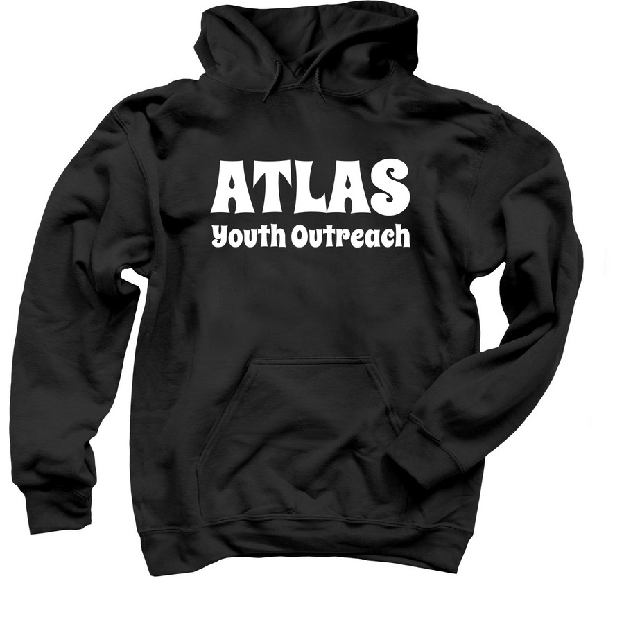 Atlas Shirts and Hoodies, a Black Pullover Hoodie
