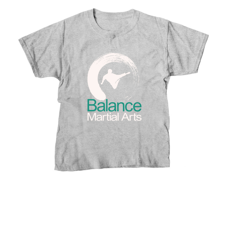 BMA Classic Gear - White Logo, a Sport Grey Youth Unisex Tee