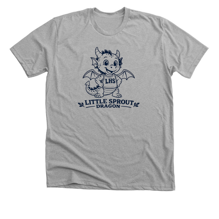 LS Dragon, a Athletic Heather Premium Unisex Tee