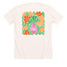 Madi Strong, a Heather Natural Premium Unisex Tee (back-view)