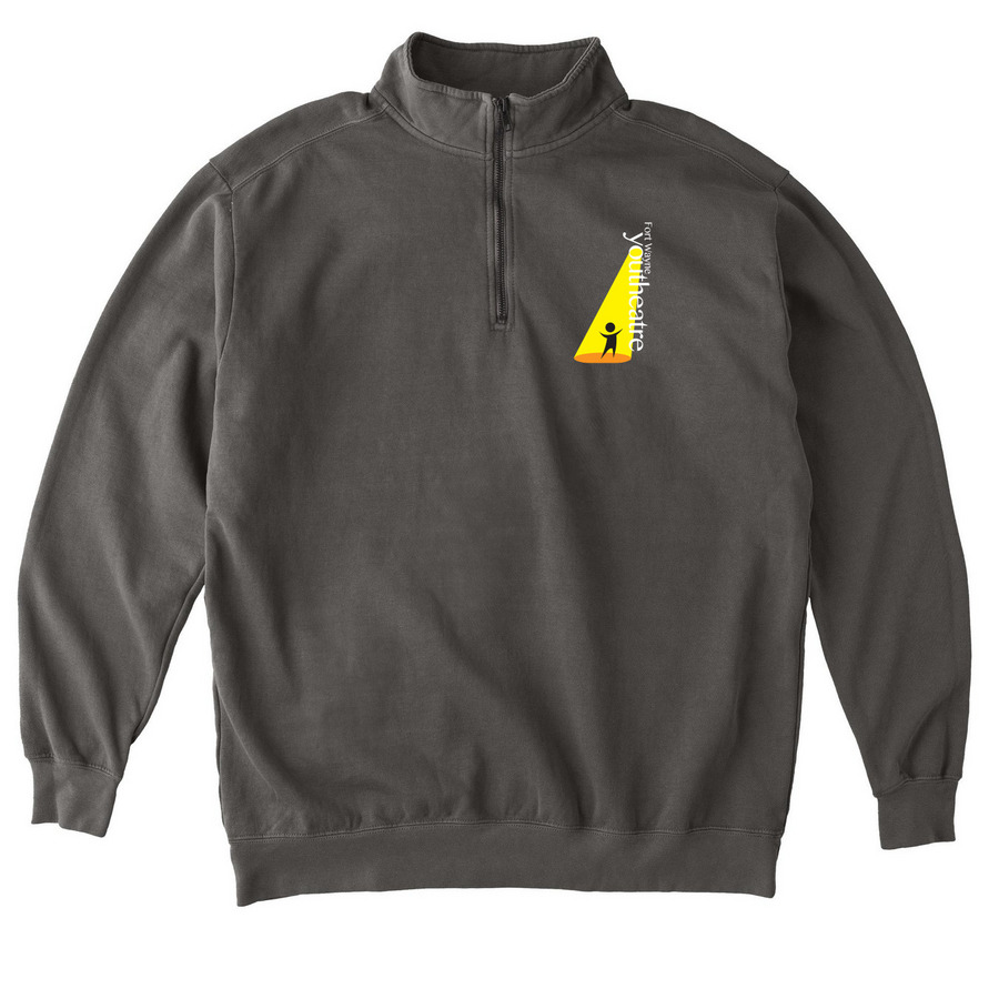 FWYT: Zip Hoodies, a Pepper Comfort Colors Quarter Zip Pullover