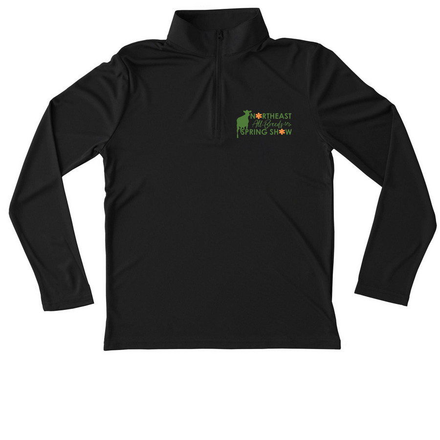NEABSS Active Wear, a Black Youth Performance Quarter Zip Pullover