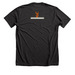 Orange WWF Pronghorn, a Dark Grey Heather Premium Unisex Tee (back-view)