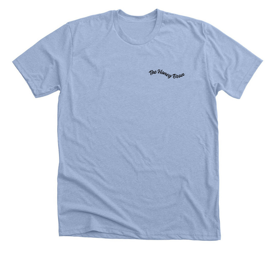 Chip & Latte Collection, a Heather Baby Blue Premium Unisex Tee