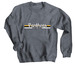 Retro Boro, a Dark Heather Crewneck Sweatshirt