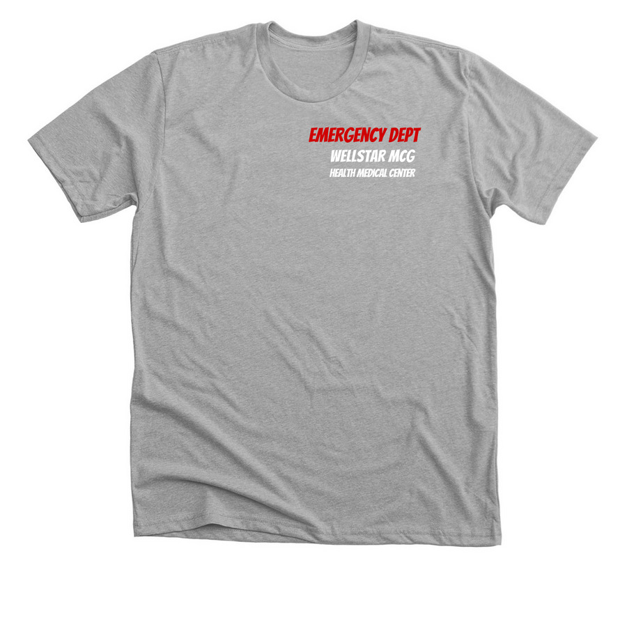 MCG ED w/ Red Cross, a Athletic Heather Premium Unisex Tee