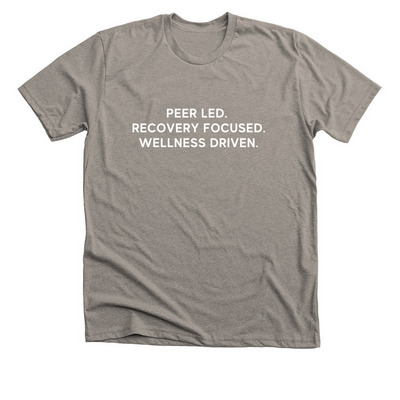 40 Years of Peer Support, a Heather Stone Premium Unisex Tee