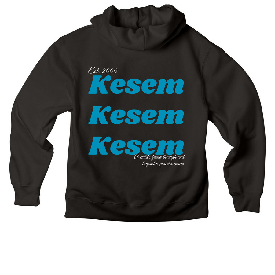 Kesem at UFlorida&nbsp;, a Black Premium Heavyweight Pullover Hoodie (back-view)