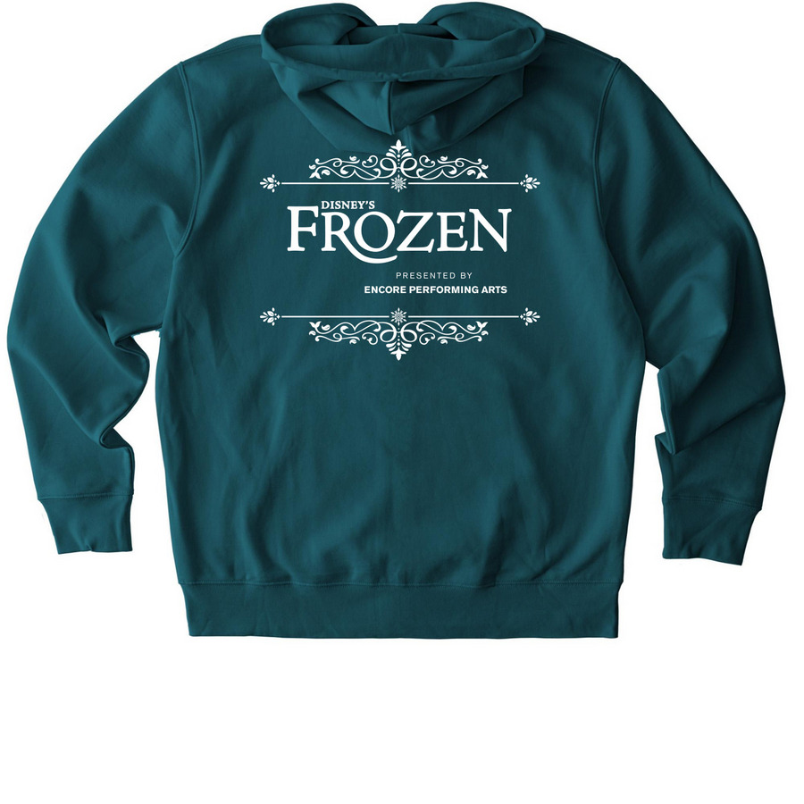 Frozen - Zip Up Jackets - White Filigree, a Stargazer Stanley/Stella Unisex Cultivator 2.0 Zip Up Pullover Hoodie (back-view)