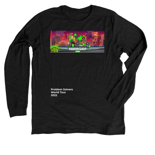 Problem Solvers World Tour&nbsp;, a Solid Black Blend Premium Long Sleeve Tee