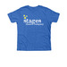 Stages Theatre Company Youth Shirts, a Heather True Royal Premium Youth Tee