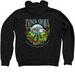 "Tyonek Grown" Zip Up Hoodie, a Black Zip Up Hoodie (back-view)