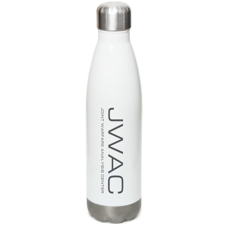 JWAC Water Bottle, a White Stainless Steel Water Bottle