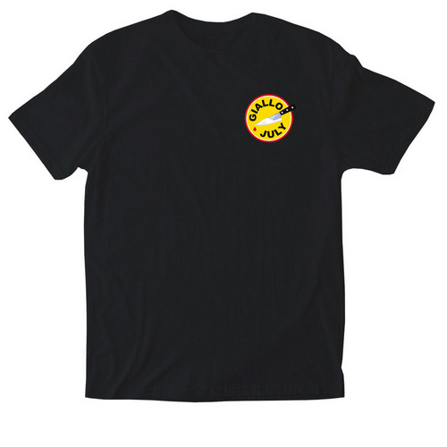 Giallo July, a Black Softstyle Cotton Tee