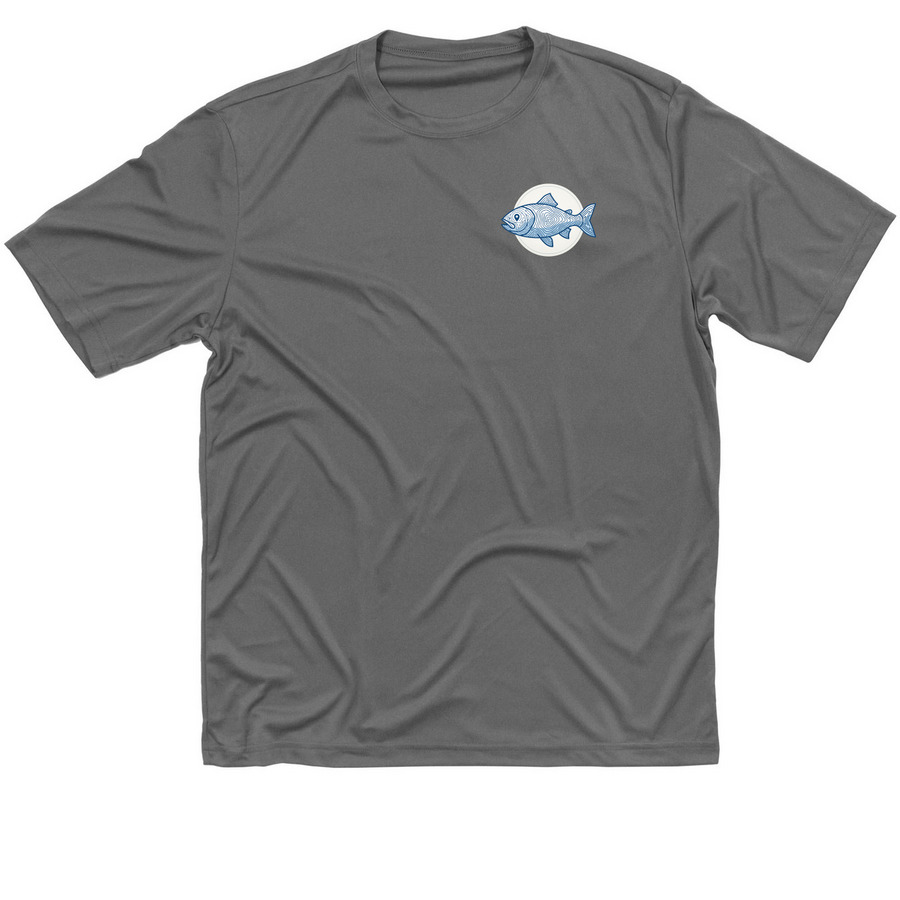 shirt with logo, a Grey Concrete Classic Performance Tee