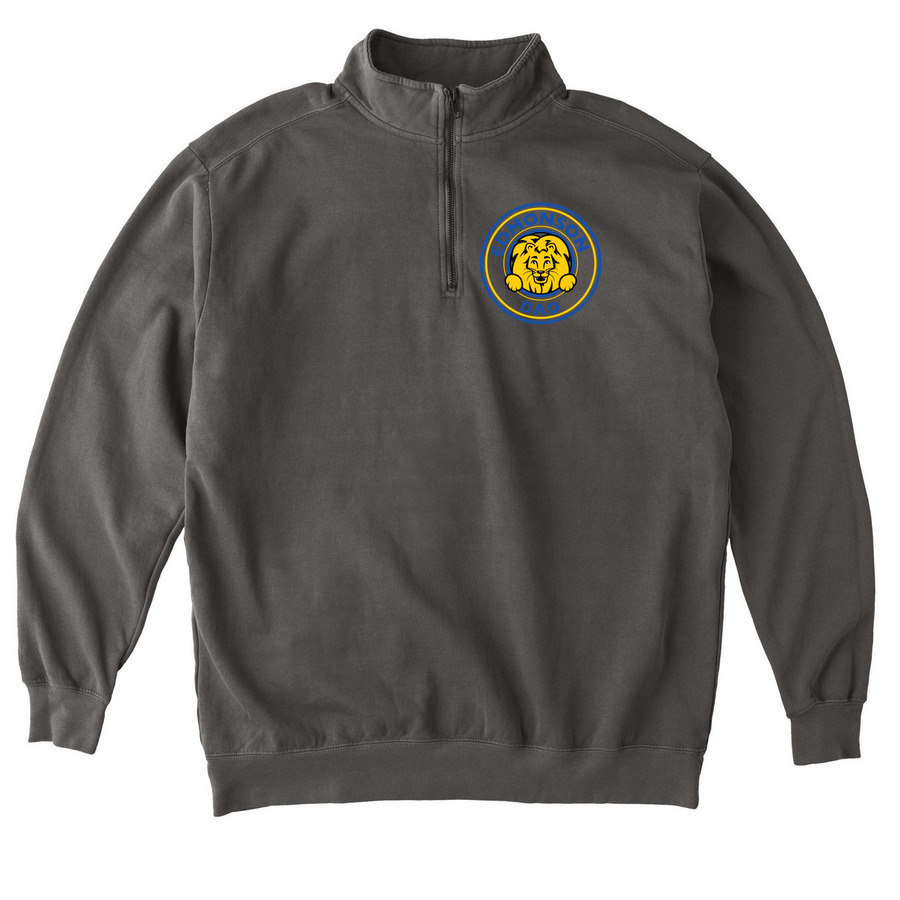 Dad, Daddy, Papa, Bruh, a Pepper Comfort Colors Quarter Zip Pullover