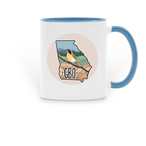 GBO Mugs, a Light Blue Two-Tone Ceramic Mug