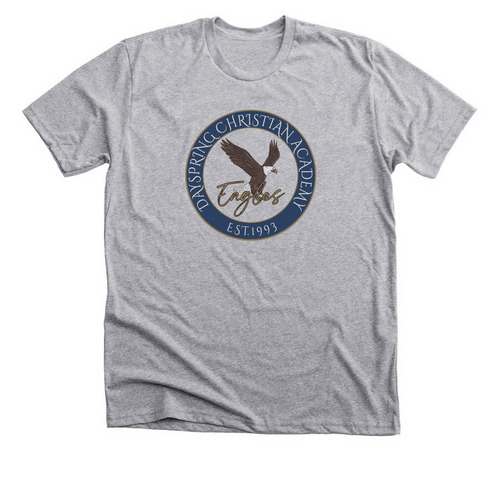 Rooted in Christ, a Athletic Heather Premium Unisex Tee