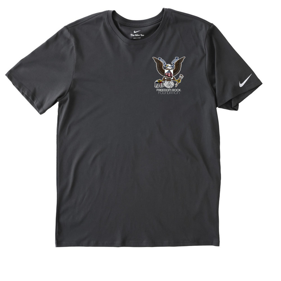 Official Freedom Rock Foundation&nbsp;, a Anthracite Nike Dri-FIT Jersey Blend Performance Tee